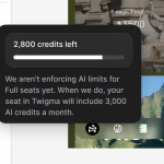 Updates to AI credits in Figma